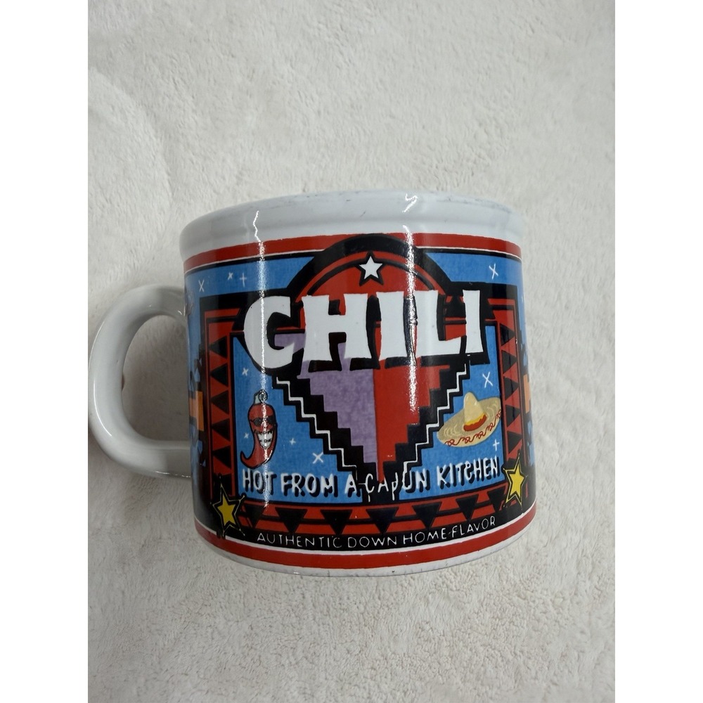 Chili Soup Bowl Hot From A Cajun‎ Kitchen Large Mug Cup Down Home Flavor